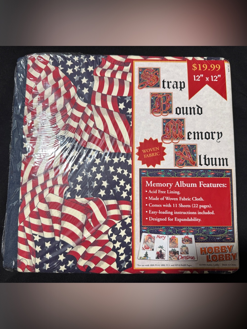 Hobby Lobby Patriotic scrapbook photo Memory Album - Red, White & Navy Blue